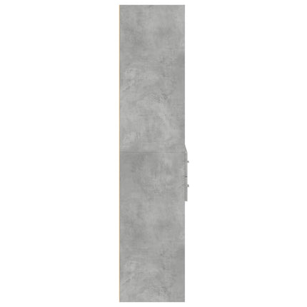 skab 70x42,5x185 cm konstrueret træ betongrå