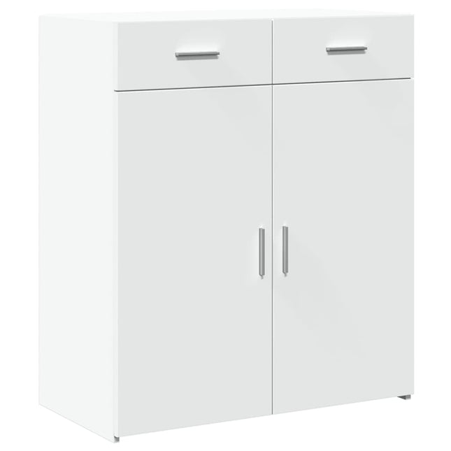 skænk 80x42,5x93 cm konstrueret træ hvid