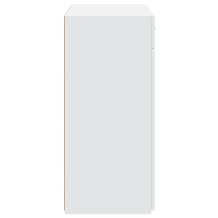 skænk 80x42,5x93 cm konstrueret træ hvid