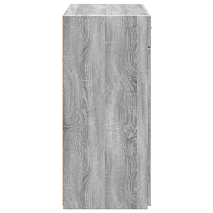 skænk 80x42,5x93 cm konstrueret træ grå sonoma-eg