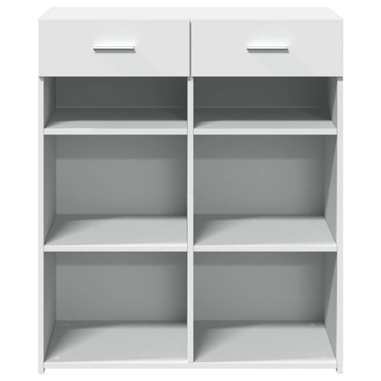 skænk 80x42,5x93 cm konstrueret træ hvid
