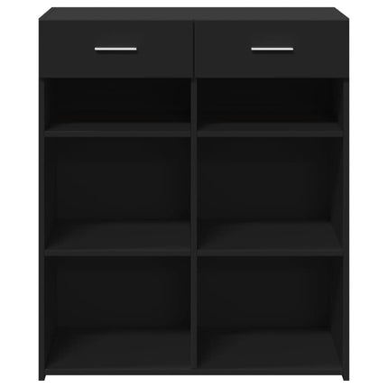 skænk 80x42,5x93 cm konstrueret træ sort