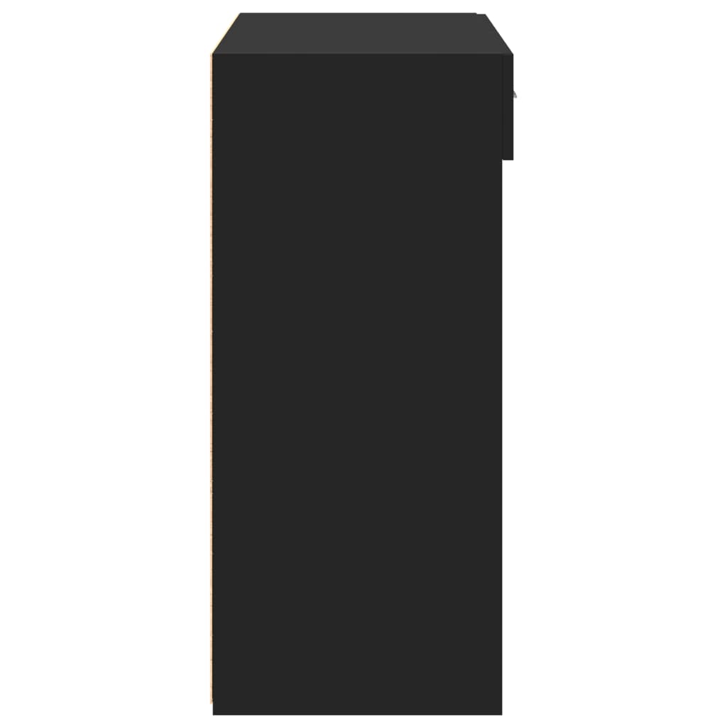 skænk 80x42,5x93 cm konstrueret træ sort