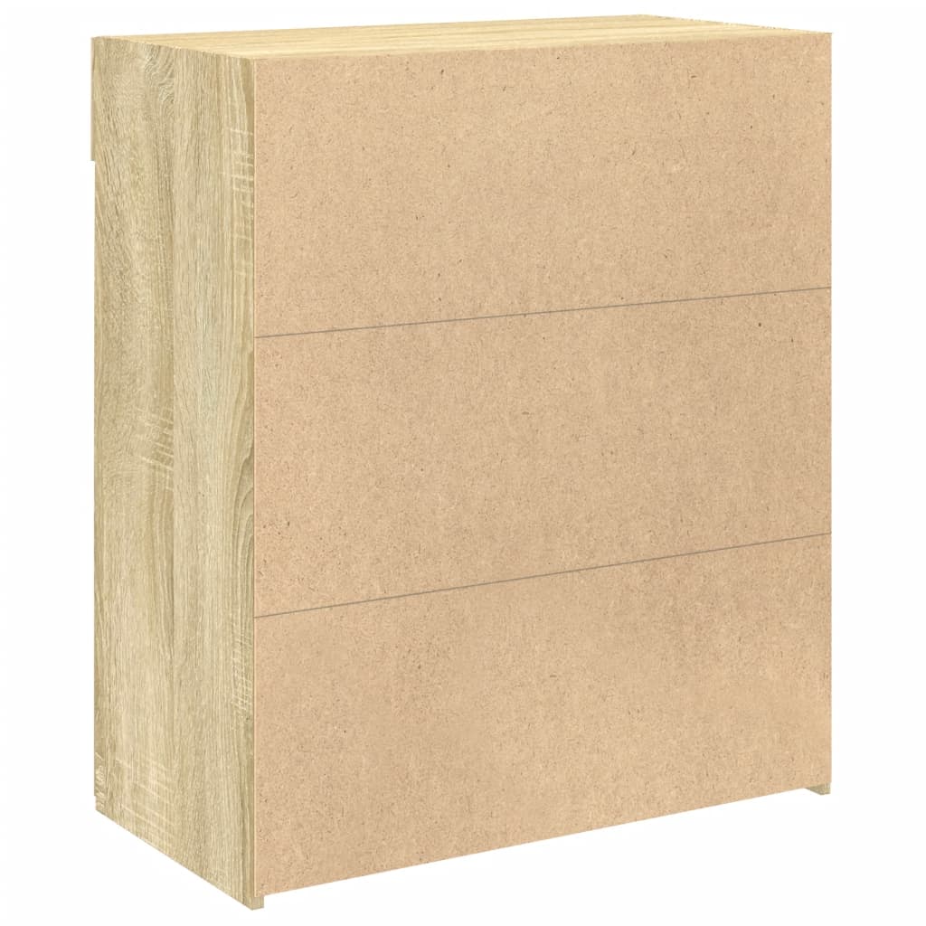 skænk 80x42,5x93 cm konstrueret træ sonoma-eg