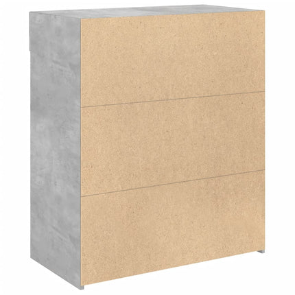 skænk 80x42,5x93 cm konstrueret træ betongrå