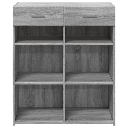 skænk 80x42,5x93 cm konstrueret træ grå sonoma-eg