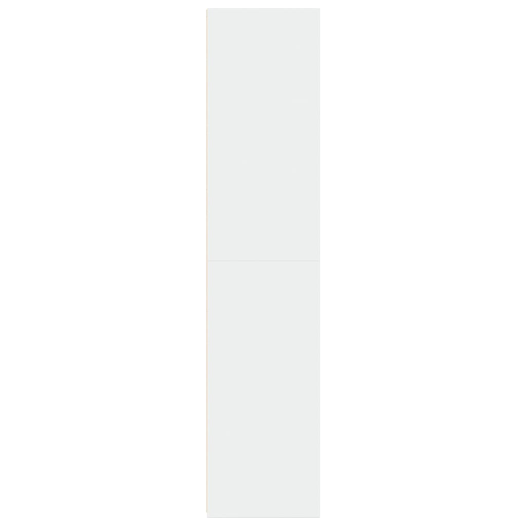 reol 45x41x185 cm konstrueret træ hvid