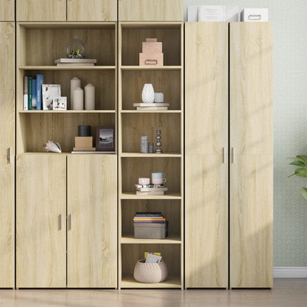 reol 45x41x185 cm konstrueret træ sonoma-eg