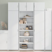 reol 70x41x185 cm konstrueret træ hvid