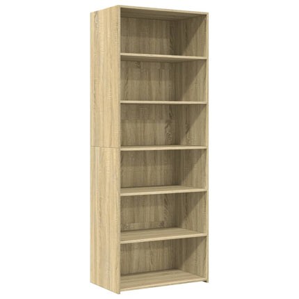 reol 70x41x185 cm konstrueret træ sonoma-eg