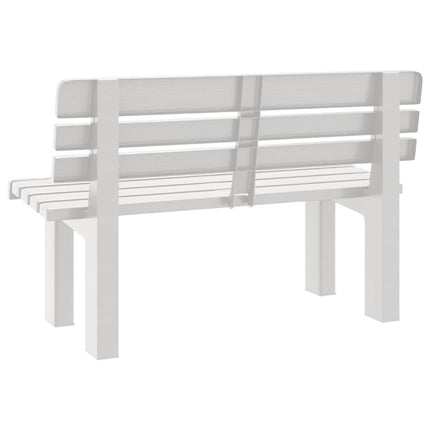 havebænk 110x52x71 cm polypropylen hvid