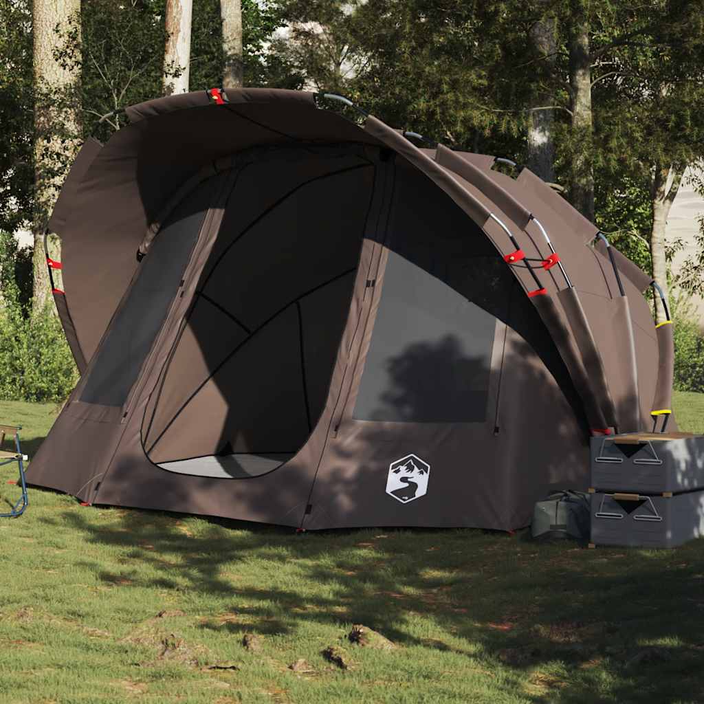 5-personers fisketelt - vandafvisende campingtelt, brun