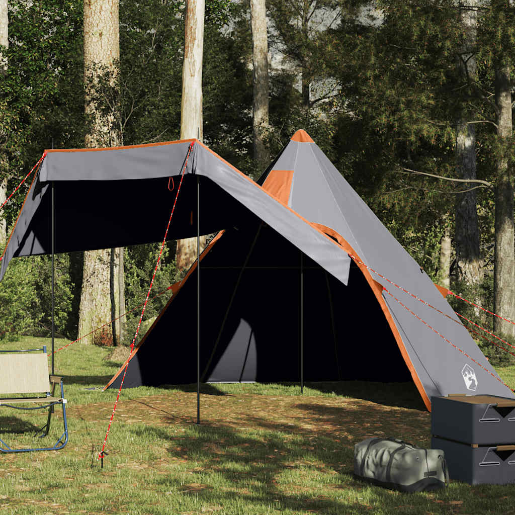 5-personers tipi campingtelt - vandafvisende, grå