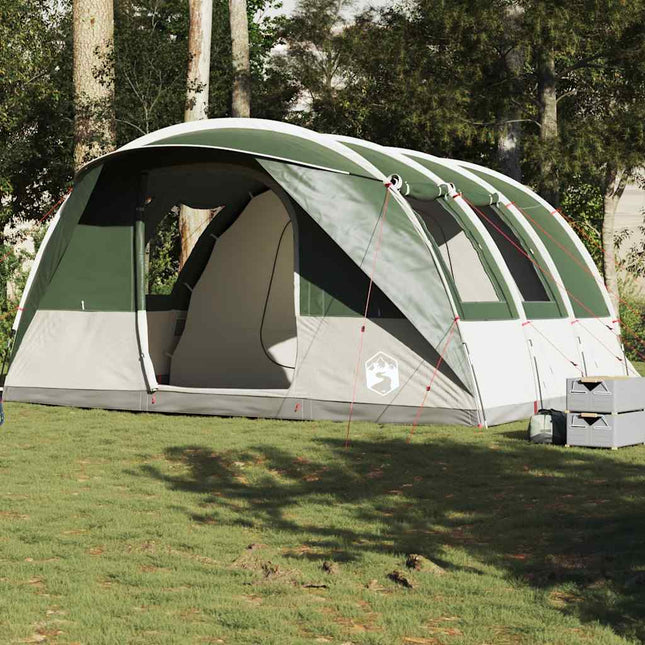 5-personers campingtelt vandtæt grøn