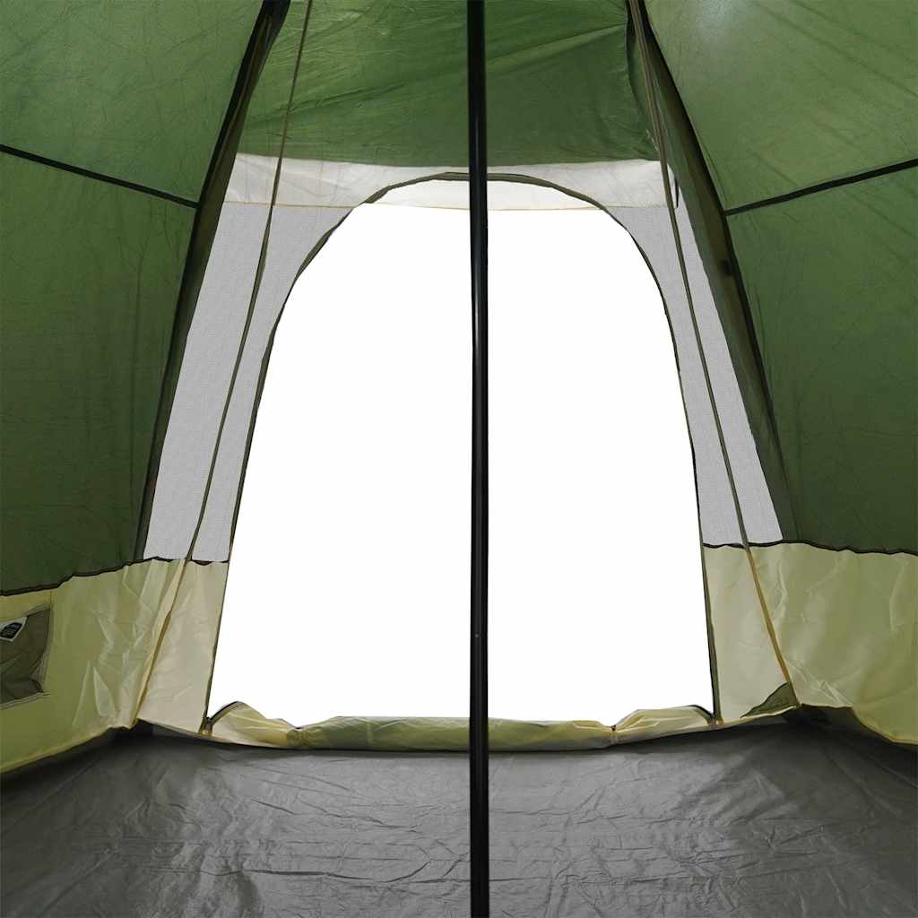 6-personers campingtelt vandtæt grøn