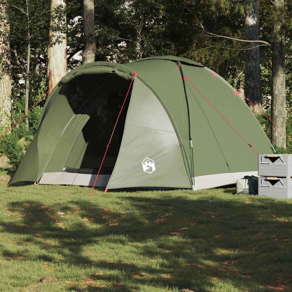 2-personers fisketelt - vandafvisende olivengrøn campingtelt