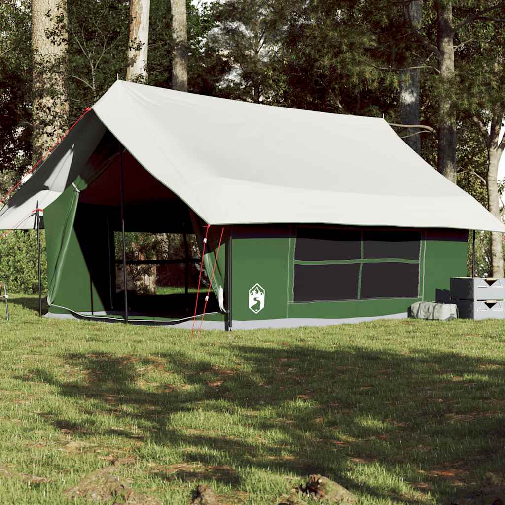 5-personers campingtelt - vandafvisende, grøn