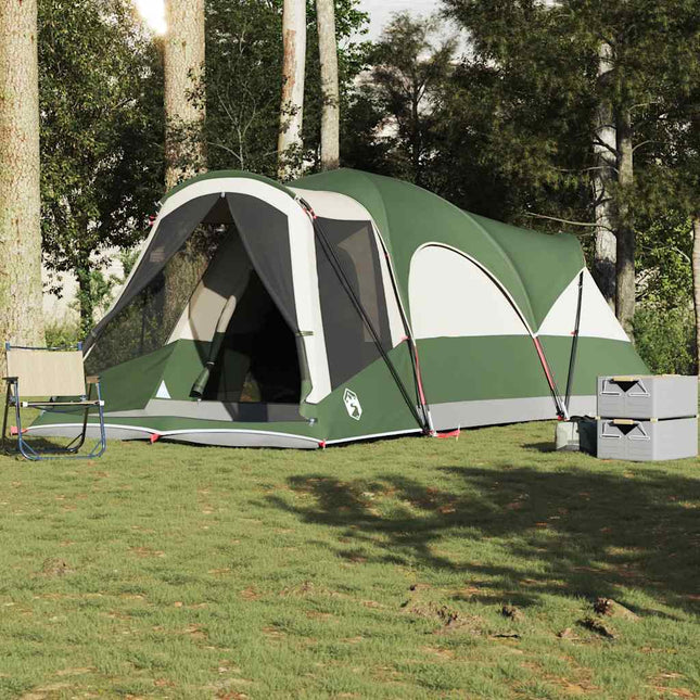 8-personers campingtelt vandtæt grøn