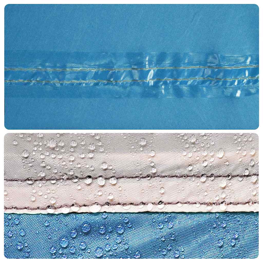 6-personers familietelt vandtæt blå