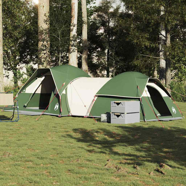 5-personers campingtelt vandtæt grøn