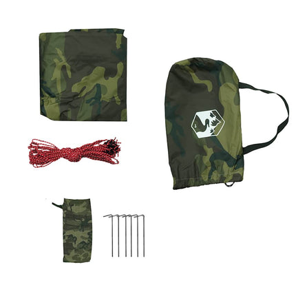 tarp 306x306 cm vandtæt camouflage