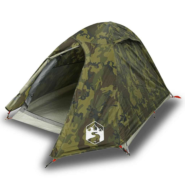 2-personers campingtelt vandtæt kuppel camouflage