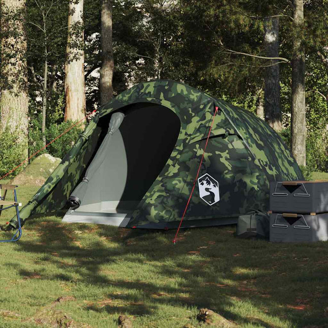2-personers campingtelt vandtæt camouflage