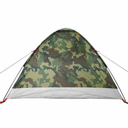 4-personers campingtelt vandtæt kuppel camouflage