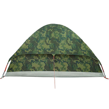 4-personers campingtelt vandtæt kuppel camouflage