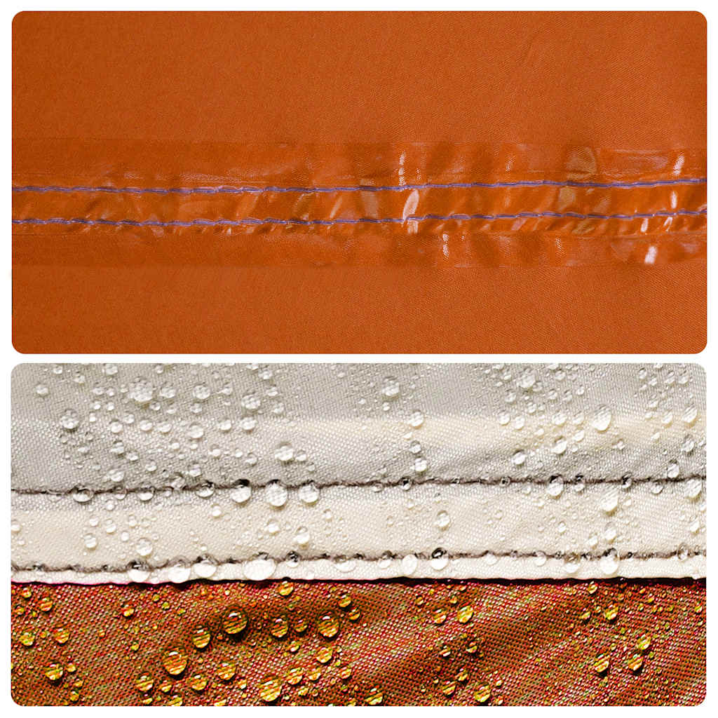 læsejl 340x130 cm vandtæt grå og orange