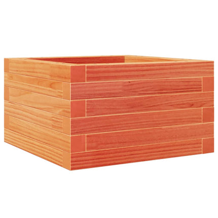 plantekasse 40x40x23 cm massivt fyrretræ gyldenbrun