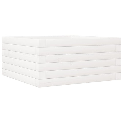 plantekasse 50x50x23 cm massivt fyrretræ hvid