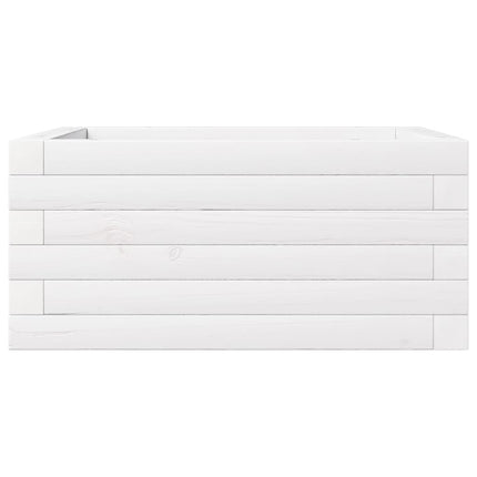 plantekasse 50x50x23 cm massivt fyrretræ hvid