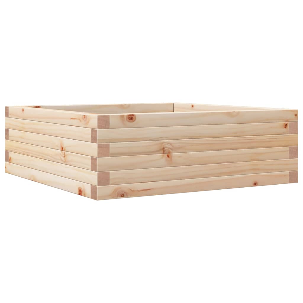 plantekasse 70x70x23 cm massivt fyrretræ