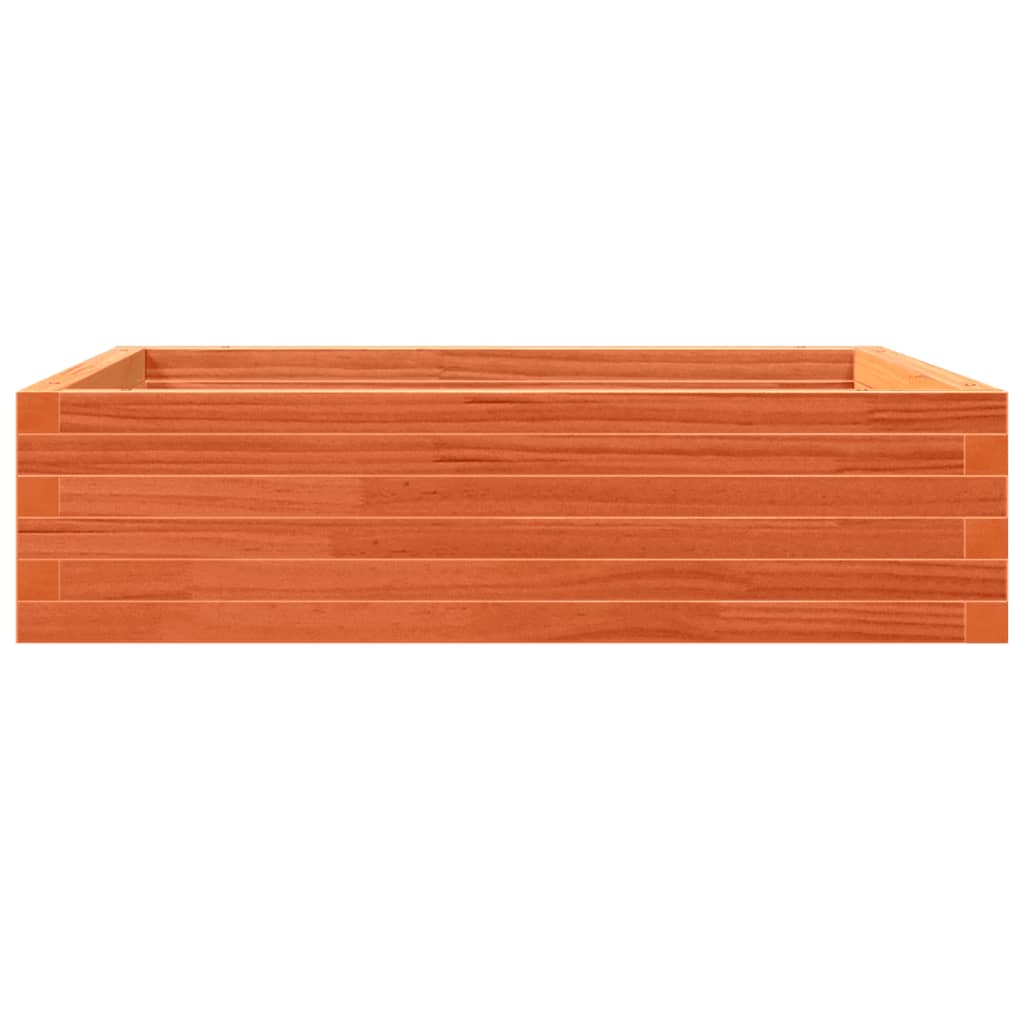 plantekasse 90x90x23 cm massivt fyrretræ gyldenbrun