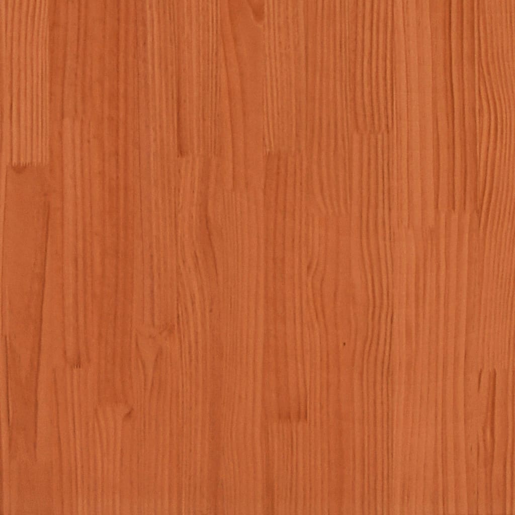 plantekasse 100x100x23 cm massivt fyrretræ gyldenbrun