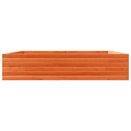 plantekasse 110x110x23 cm massivt fyrretræ gyldenbrun