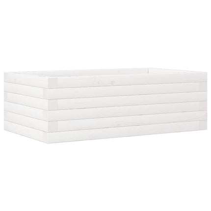 plantekasse 70x40x23 cm massivt fyrretræ hvid