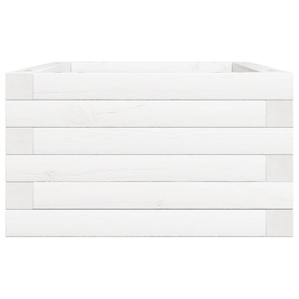 plantekasse 70x40x23 cm massivt fyrretræ hvid