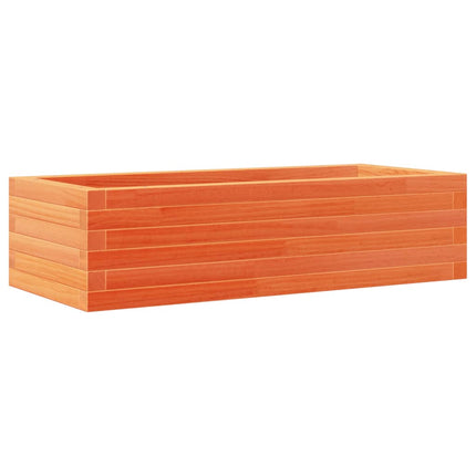 plantekasse 90x40x23 cm massivt fyrretræ gyldenbrun