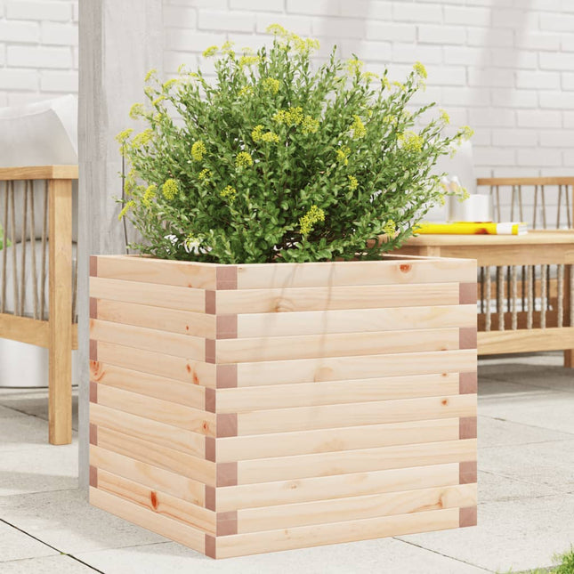 plantekasse 50x50x45,5 cm massivt fyrretræ