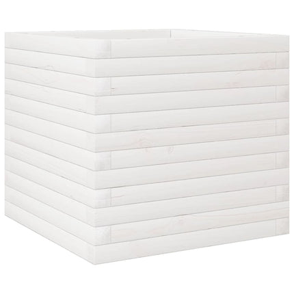 plantekasse 50x50x45,5 cm massivt fyrretræ hvid