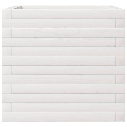 plantekasse 50x50x45,5 cm massivt fyrretræ hvid