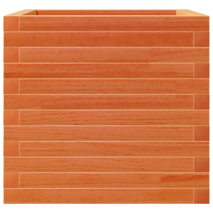 plantekasse 50x50x45,5 cm massivt fyrretræ gyldenbrun