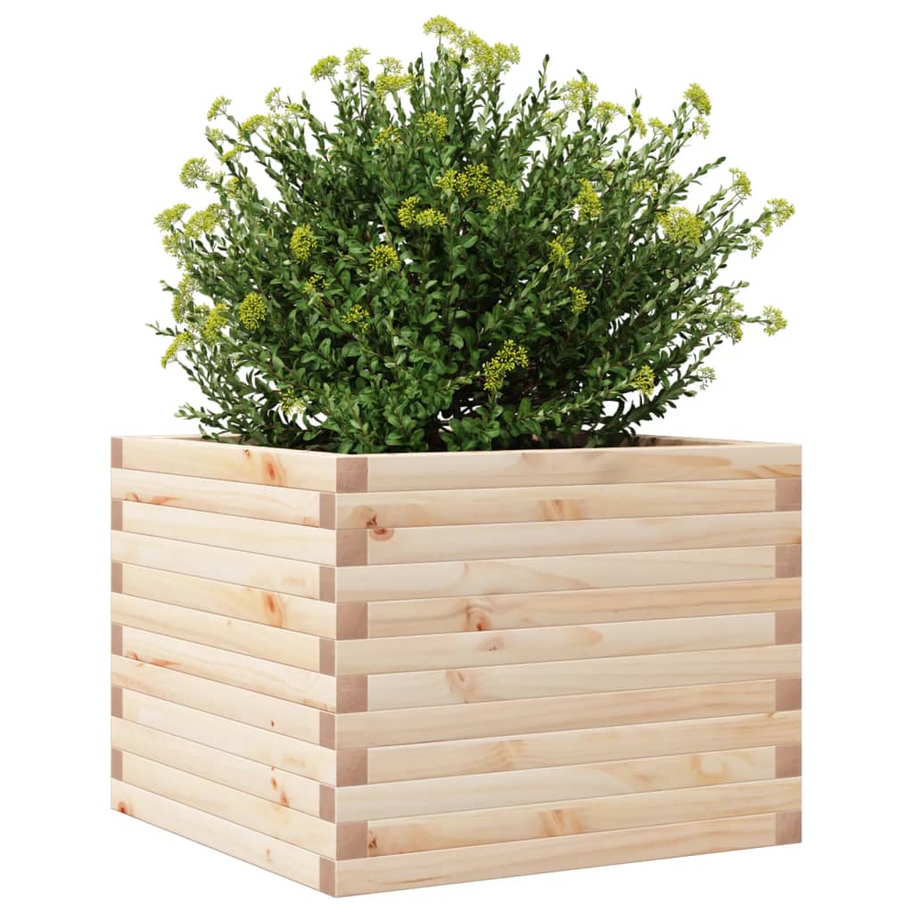 plantekasse 60x60x45,5 cm massivt fyrretræ