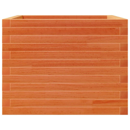 plantekasse 60x60x45,5 cm massivt fyrretræ gyldenbrun