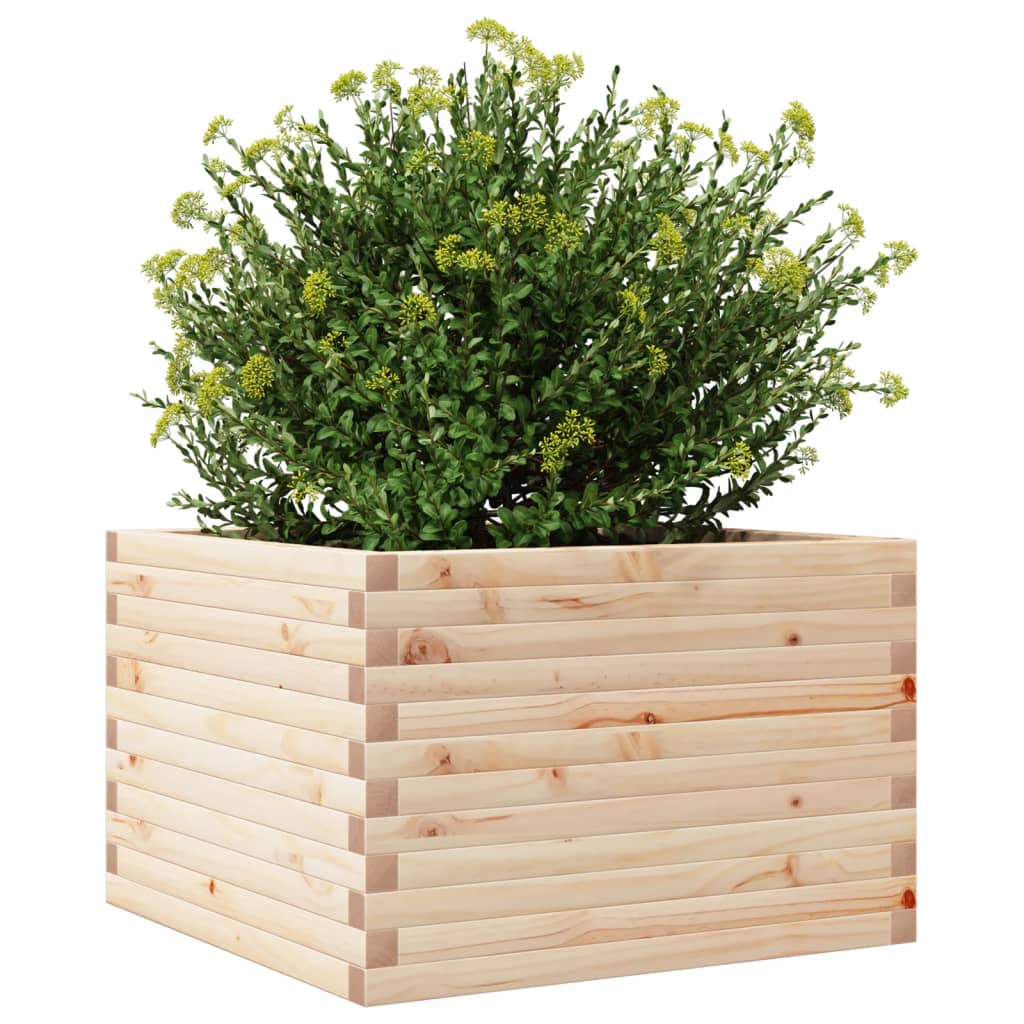 plantekasse 70x70x45,5 cm massivt fyrretræ