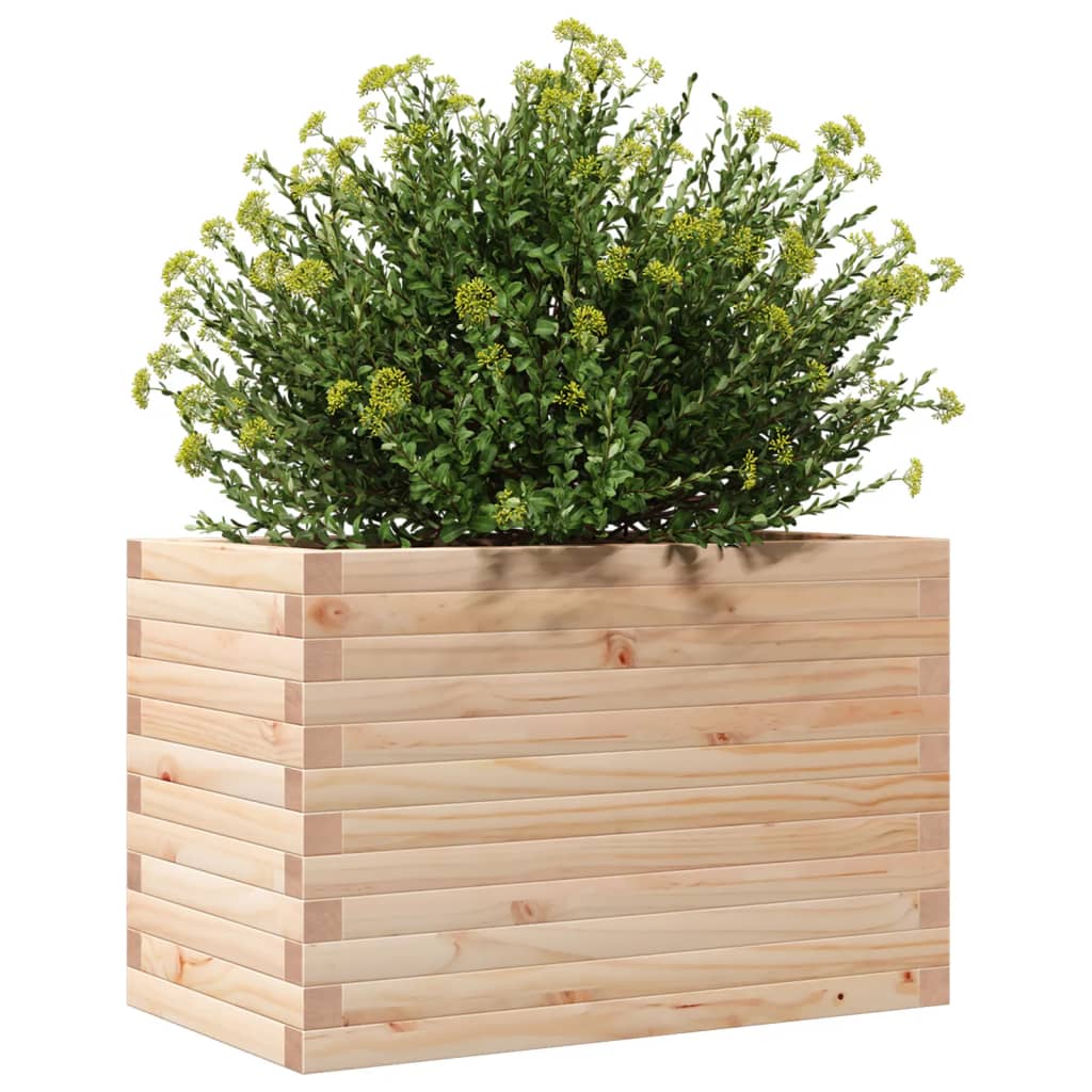 plantekasse 70x40x45,5 cm massivt fyrretræ