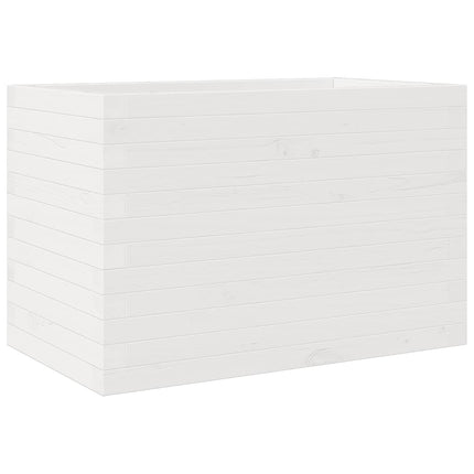 plantekasse 70x40x45,5 cm massivt fyrretræ hvid