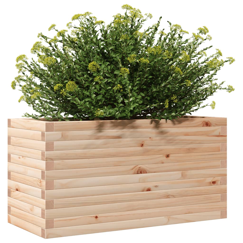 plantekasse 90x40x45,5 cm massivt fyrretræ